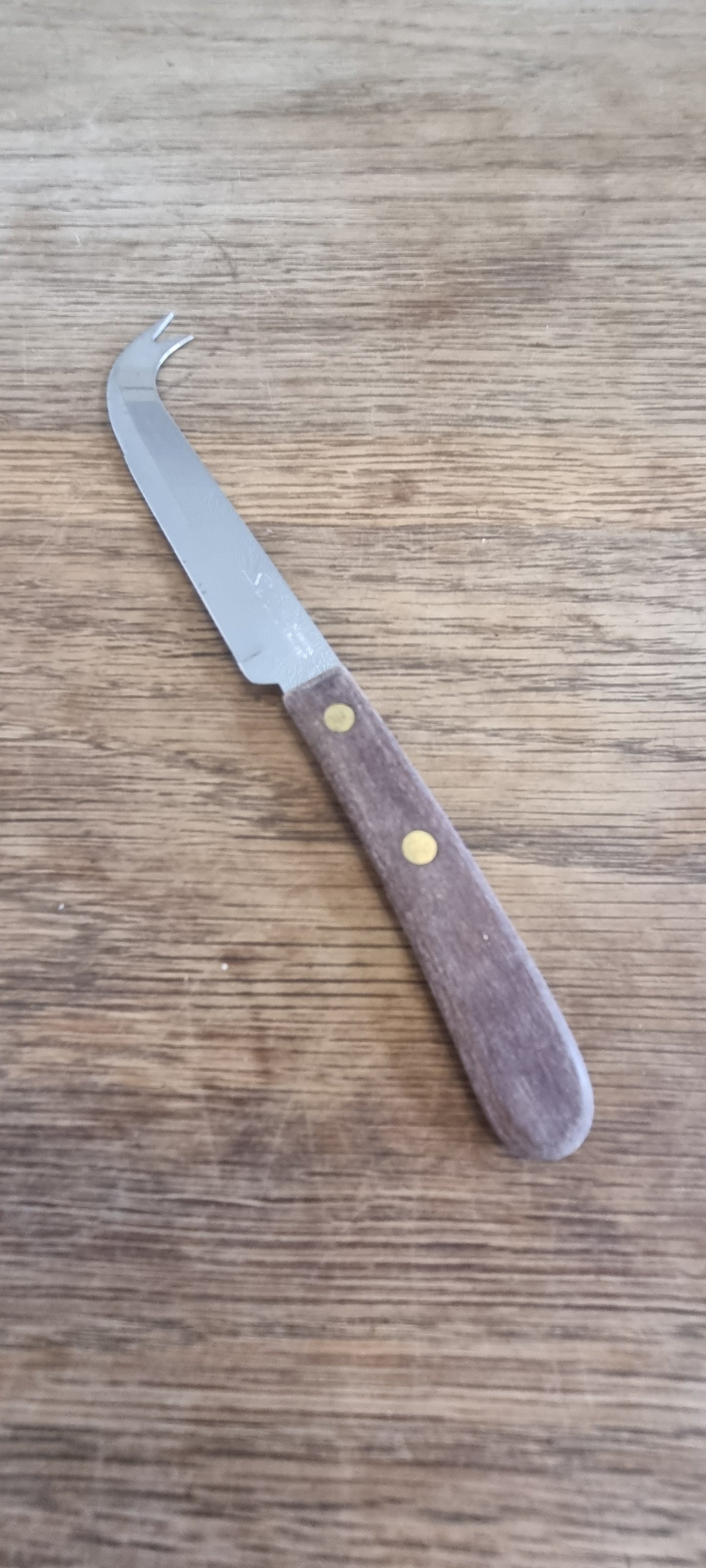 Wooden Handle Cheese Knife with Stainless Steel Blade