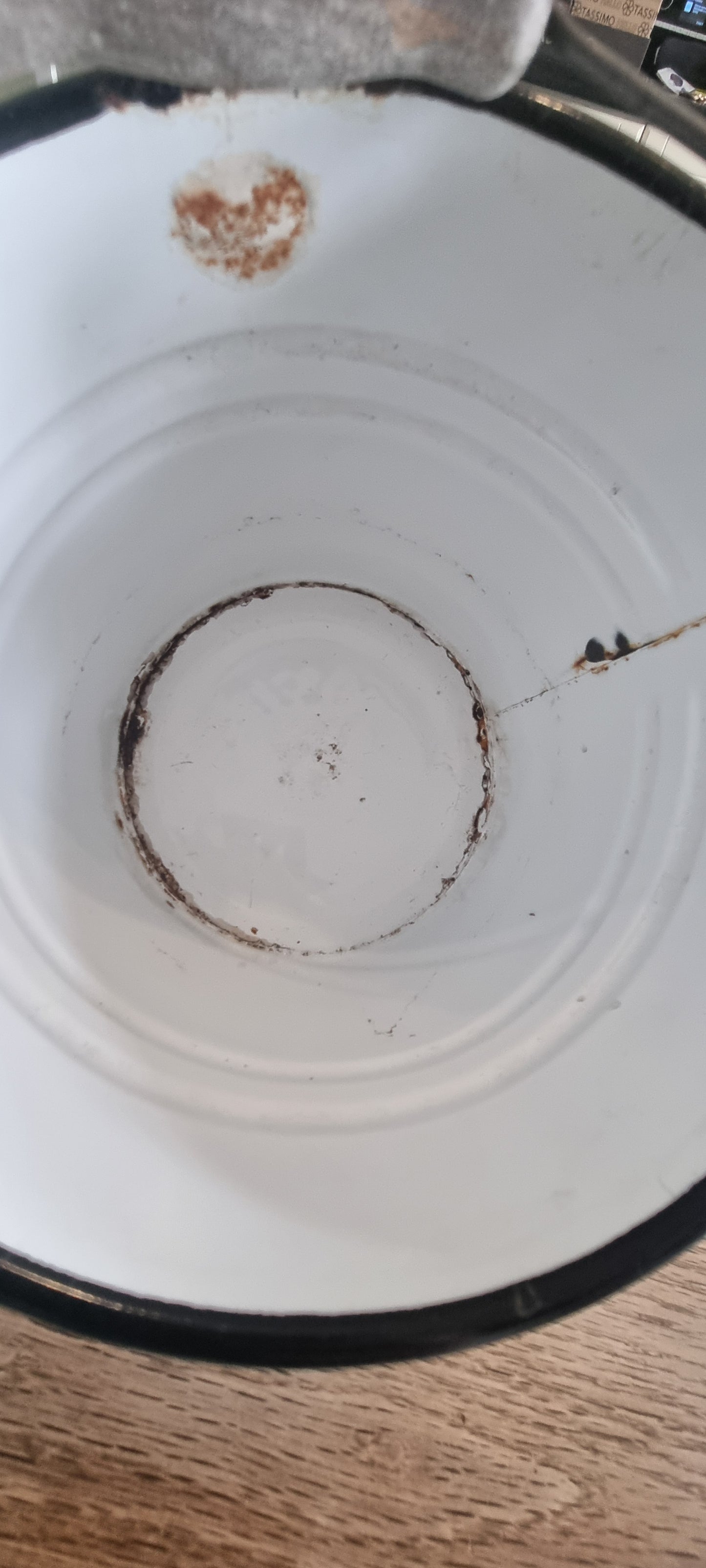 Rustic Vintage Enamel Bucket