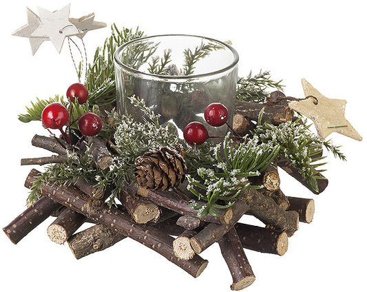 Berry & Twig Candle Holder