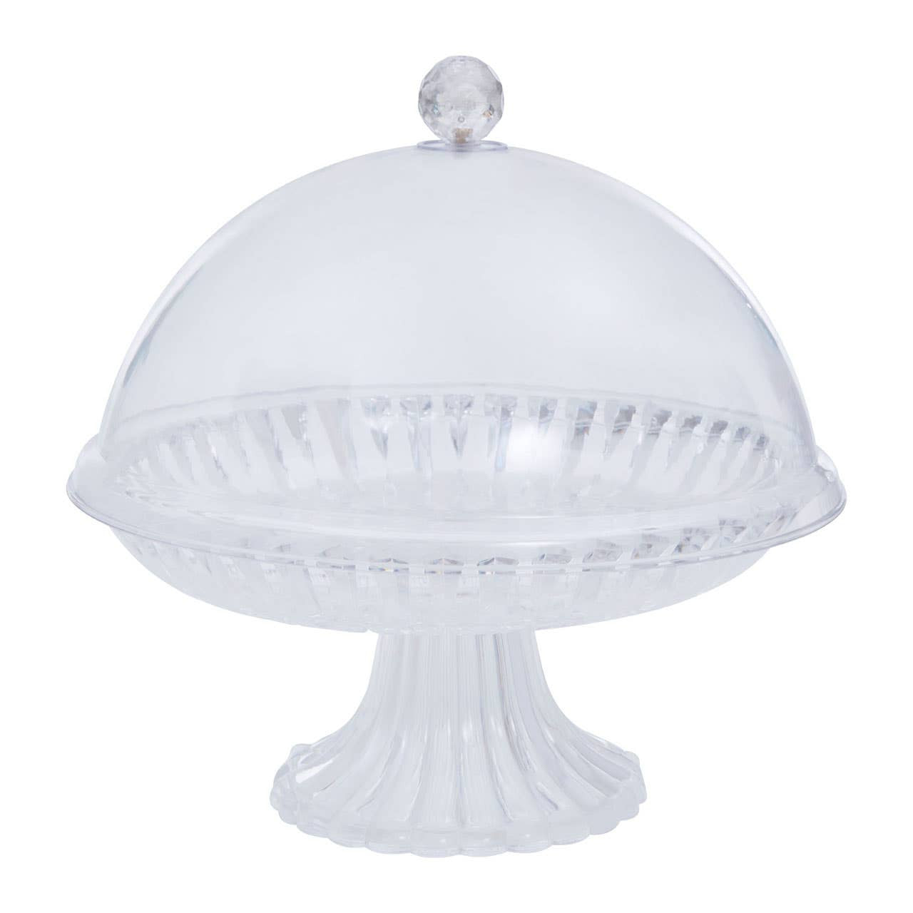 Clear Acrylic Cake Stand With Dome Lid