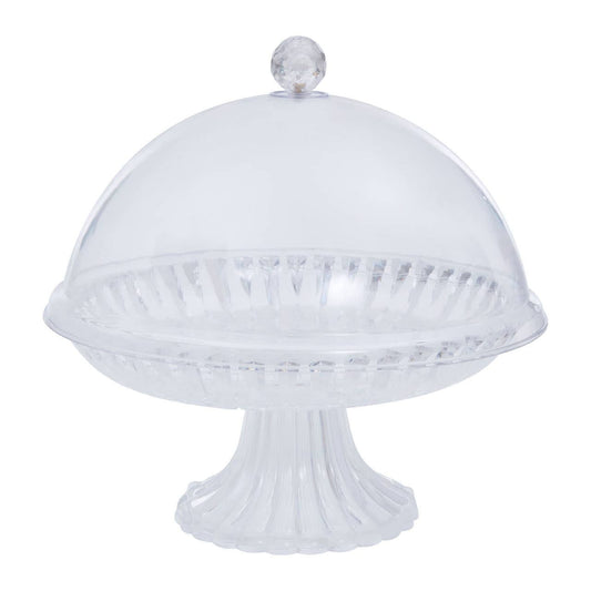 Clear Acrylic Cake Stand With Dome Lid
